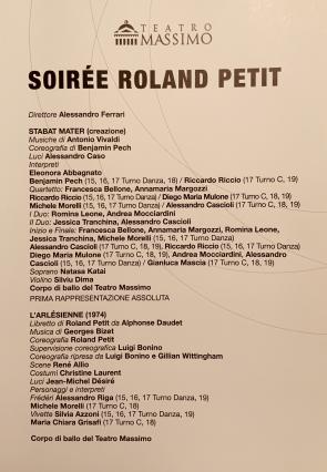 Soirée Roland Petiti